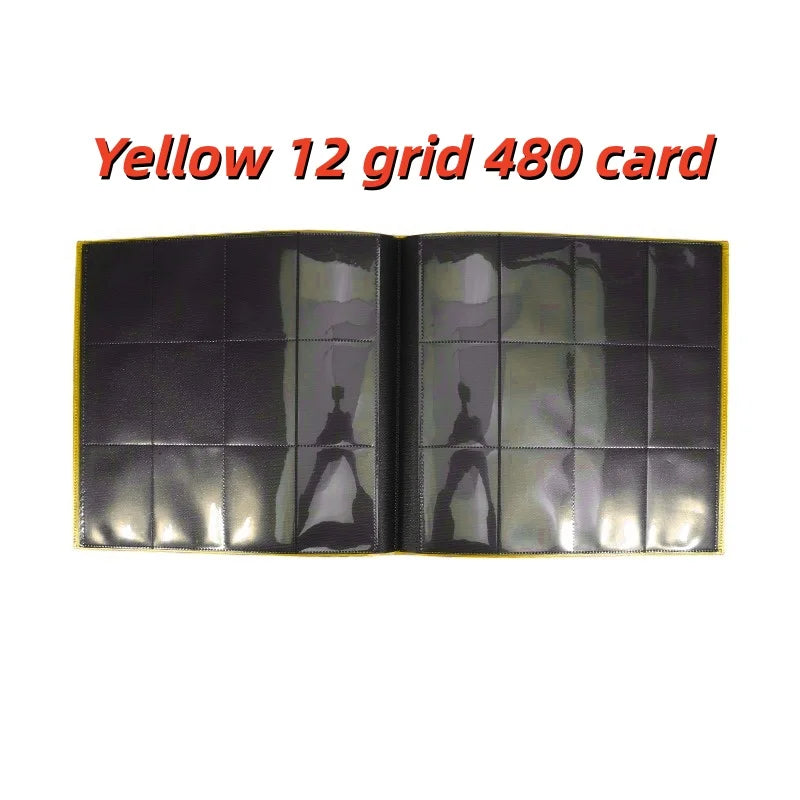 12-Pocket Zipper Trading Card Binder (360 Pockets) – Side-Loading, PU Cover