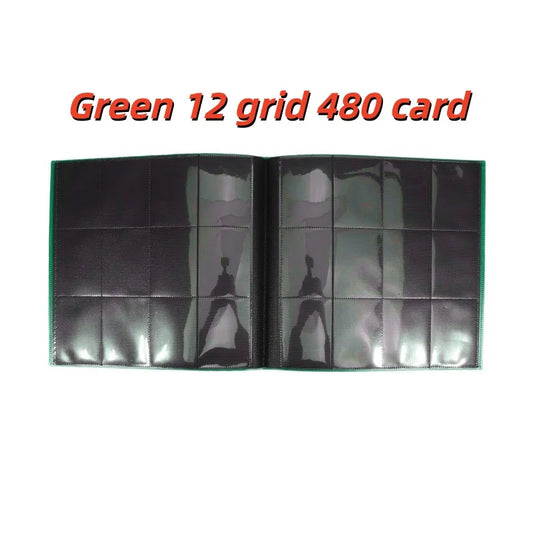 12-Pocket Zipper Trading Card Binder (360 Pockets) – Side-Loading, PU Cover