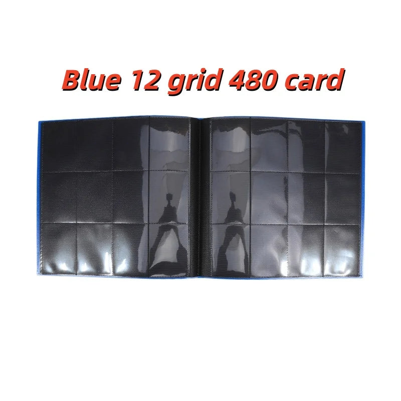 12-Pocket Zipper Trading Card Binder (360 Pockets) – Side-Loading, PU Cover