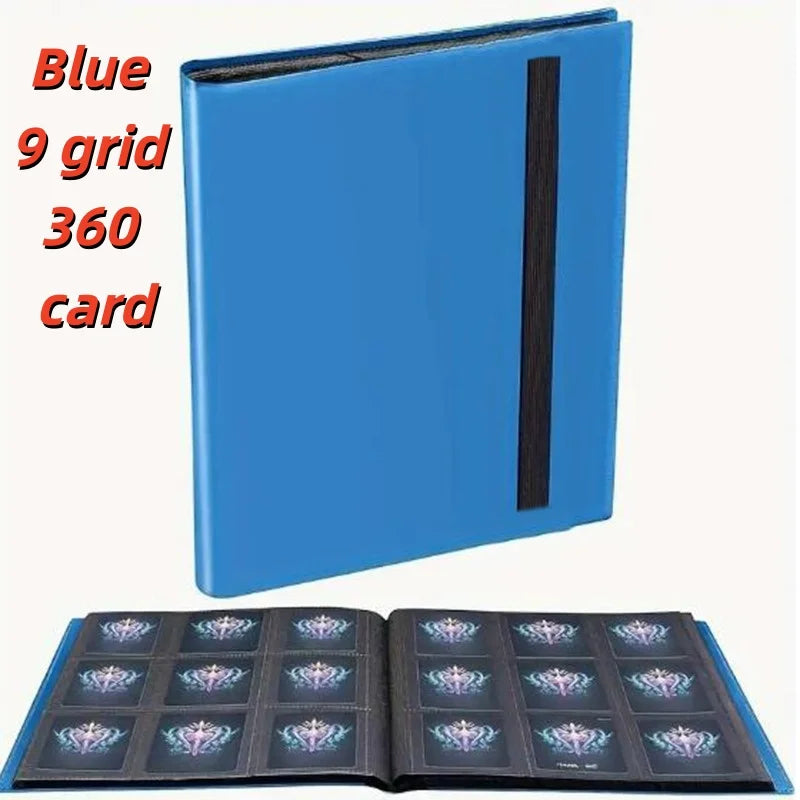 9-Pocket Zipper Trading Card Binder (360 Pockets) – Side-Loading, PU Cover